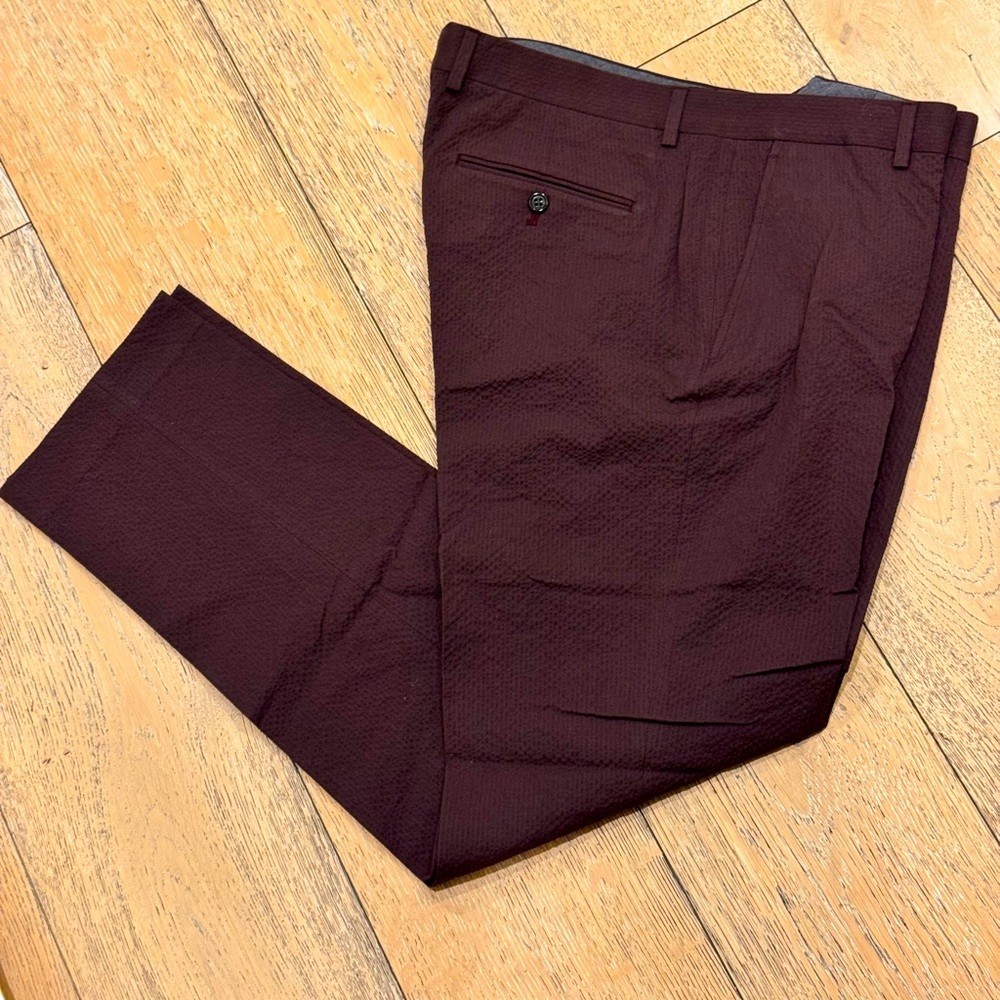 Todd Snyder Burgundy Dress Pants